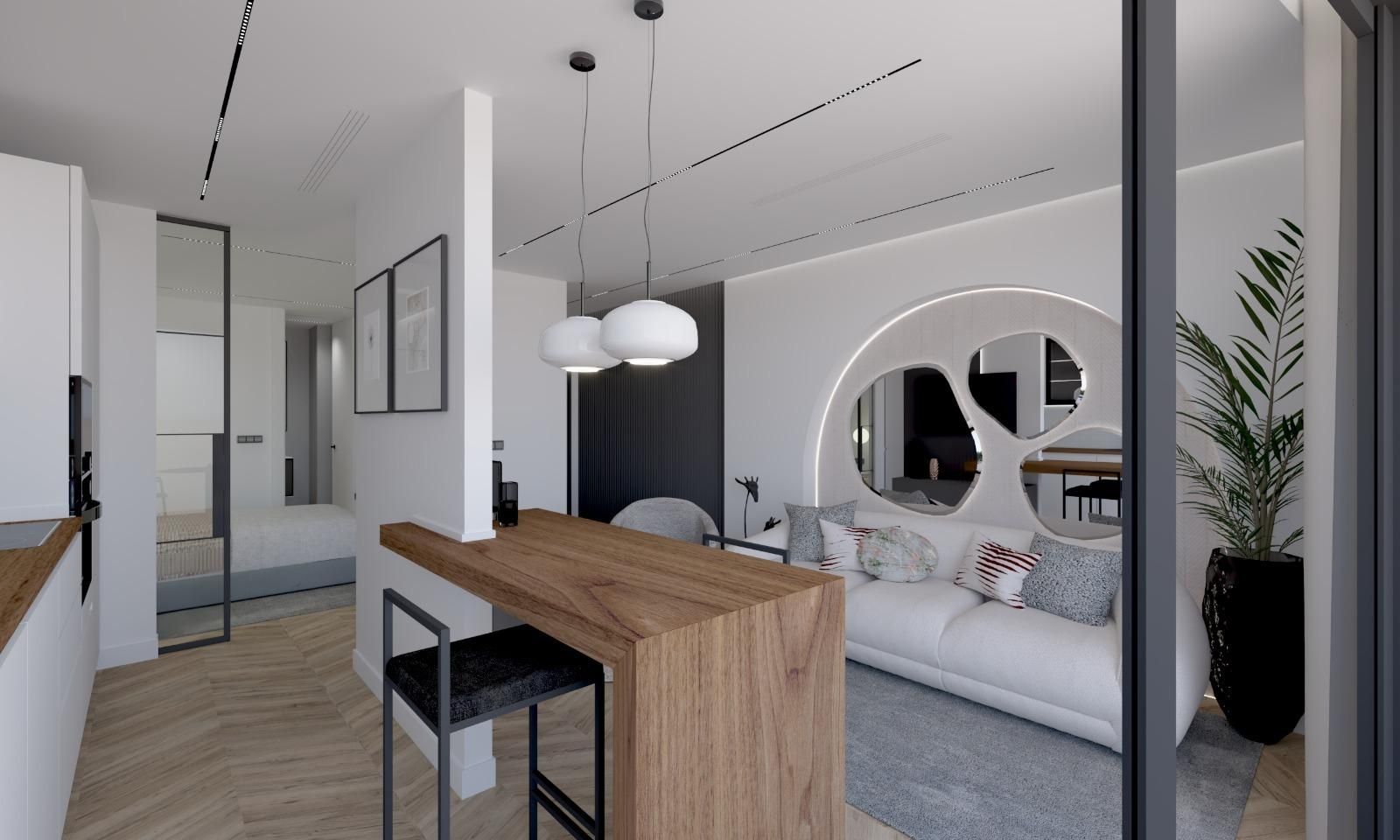 Living room of Flat for sale in Terrassa  with Heating, Parquet flooring and Terrace