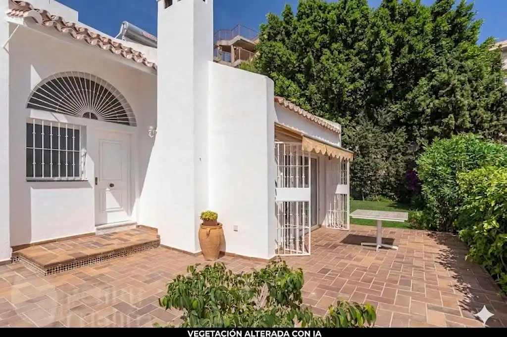 Exterior view of Detached homes for sale in Málaga  with Air Conditioner, Private garden and Terrace