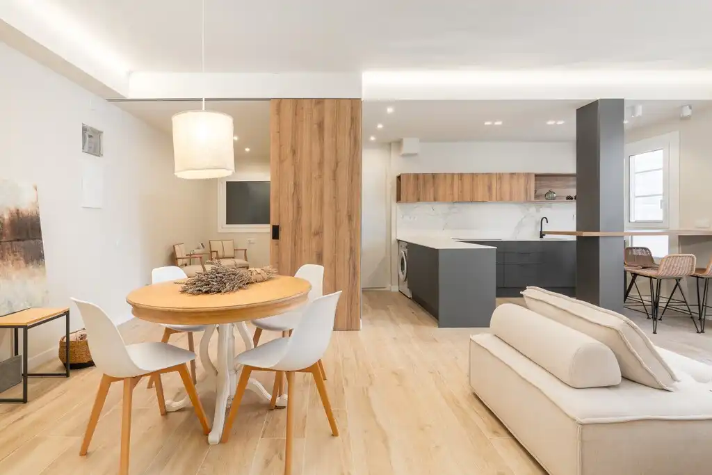 Sala de estar de Apartamento en venta en Barcelona con Aire acondicionado, Terraza y Amueblado
