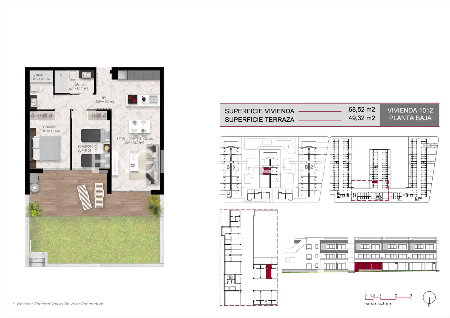 Flat for sale in Pilar de la Horadada  with Air Conditioner, Heating and Private garden