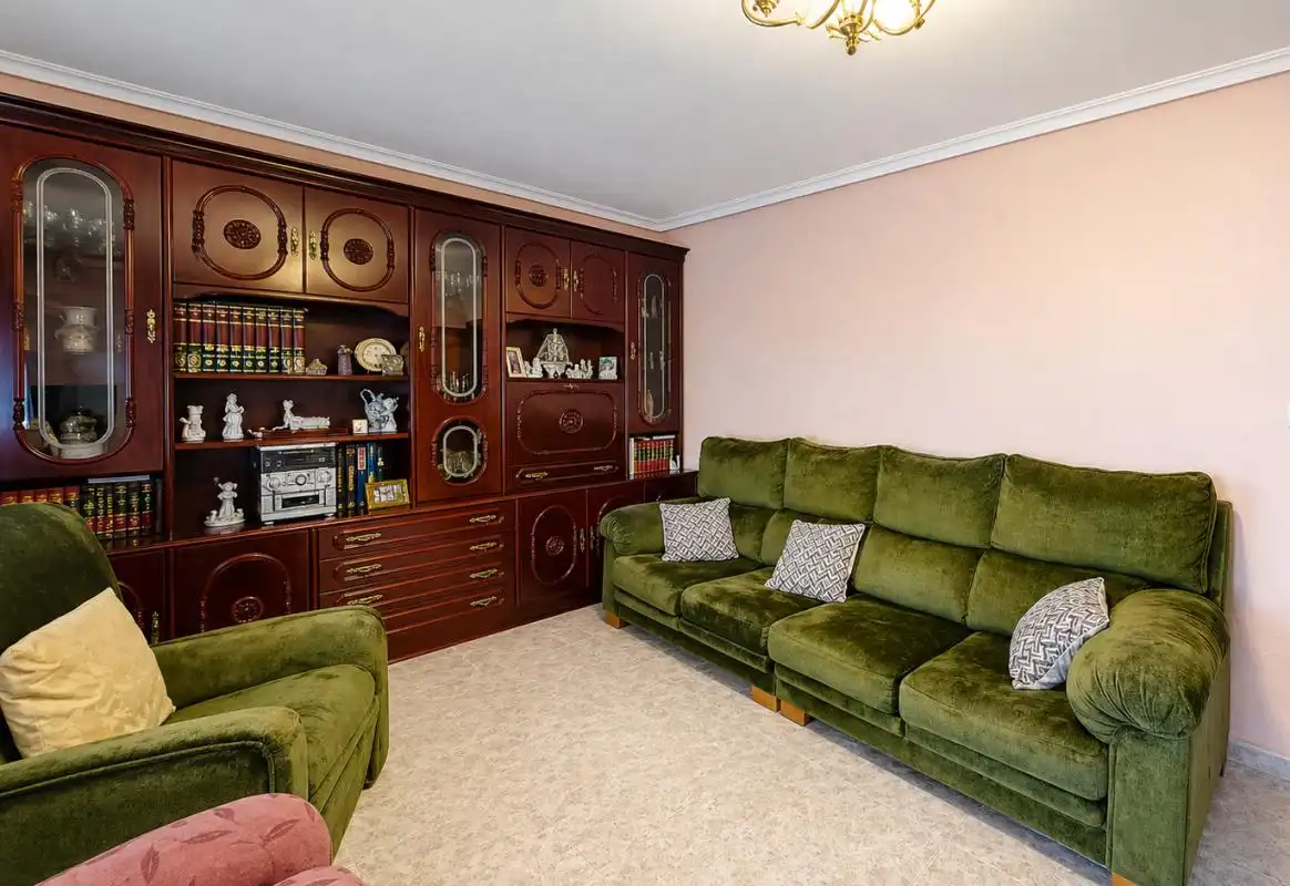 Sala de estar de Piso en venta en Alicante / Alacant con Aire acondicionado, Calefacción y Trastero