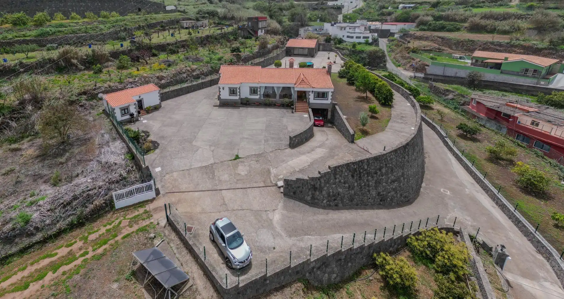 Vista exterior de Casa o chalet en venta en Vega de San Mateo con Aire acondicionado, Calefacción y Jardín privado