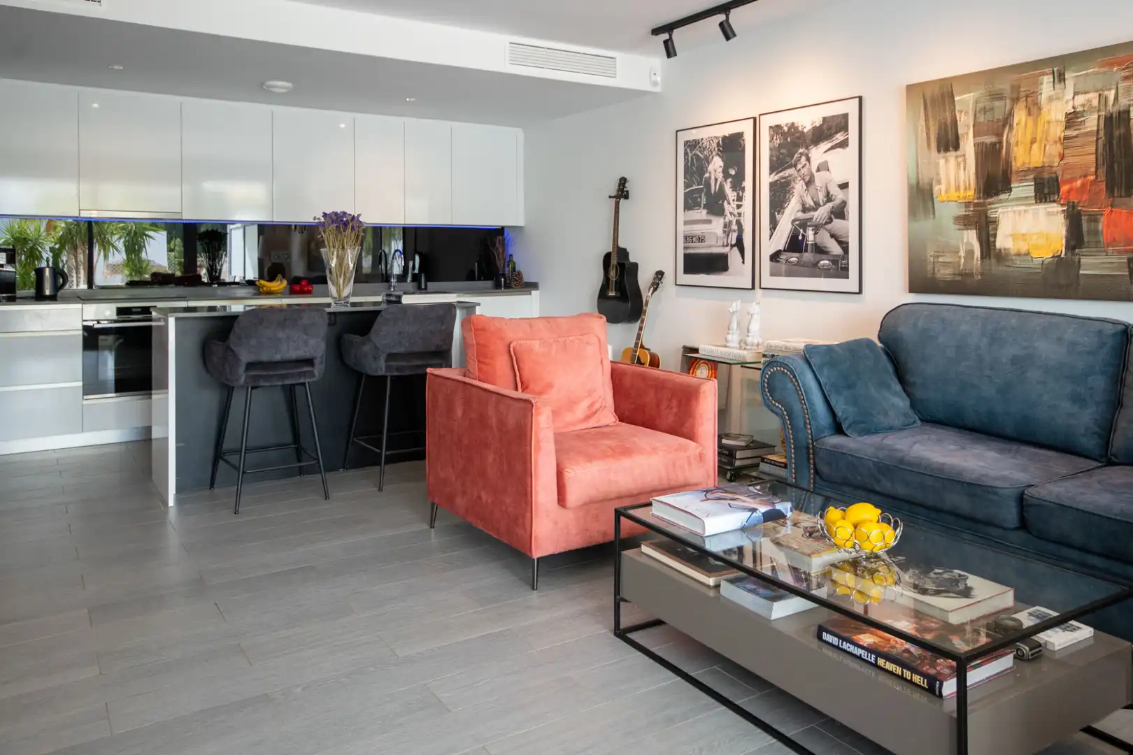 Sala de estar de Piso en venta en Mijas con Aire acondicionado, Jardín privado y Terraza