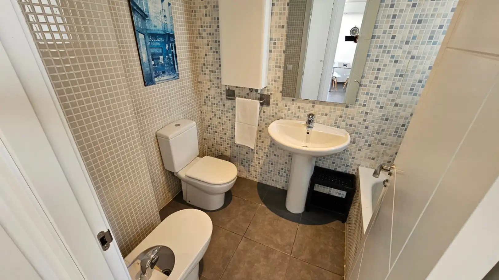 Badezimmer von Dachboden zum Verkauf in Alcalà de Xivert mit Klimaanlage, Heizung und Privatgarten