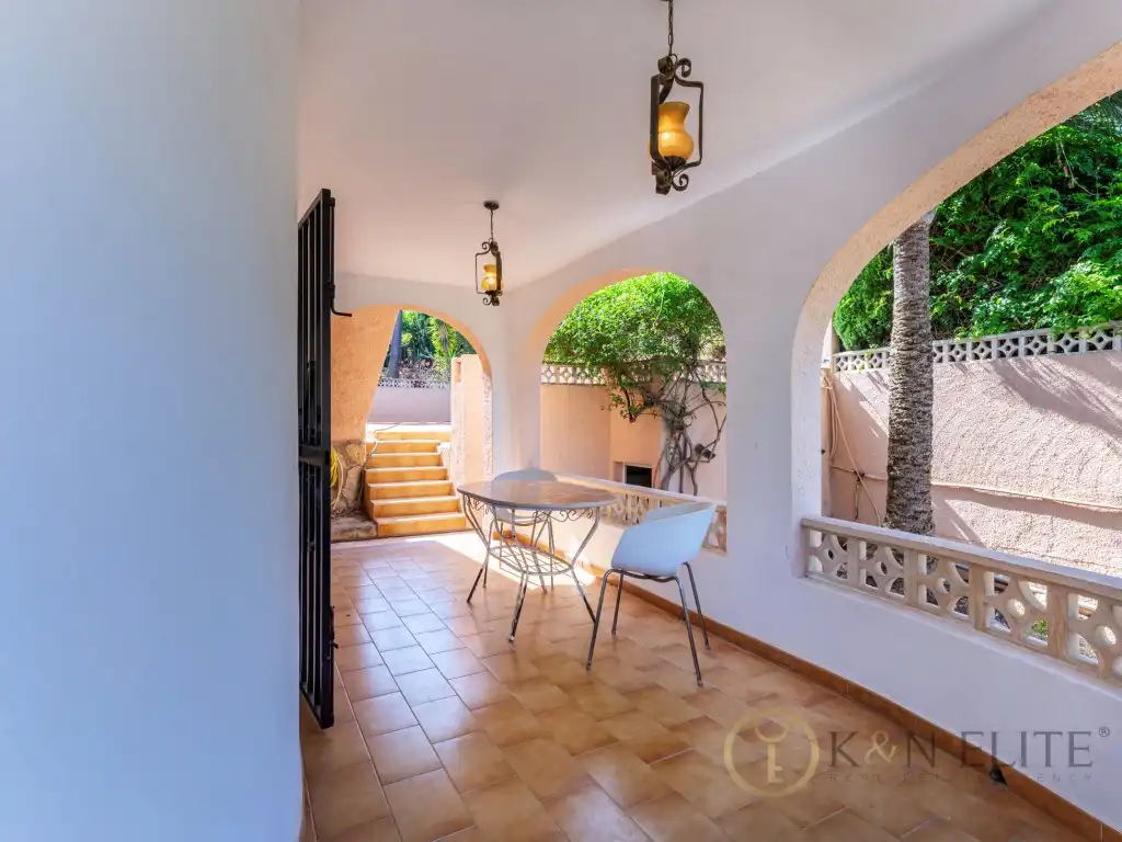 Terrassa de Casa o xalet en venda en Benissa amb Calefacció, Jardí privat i Piscina