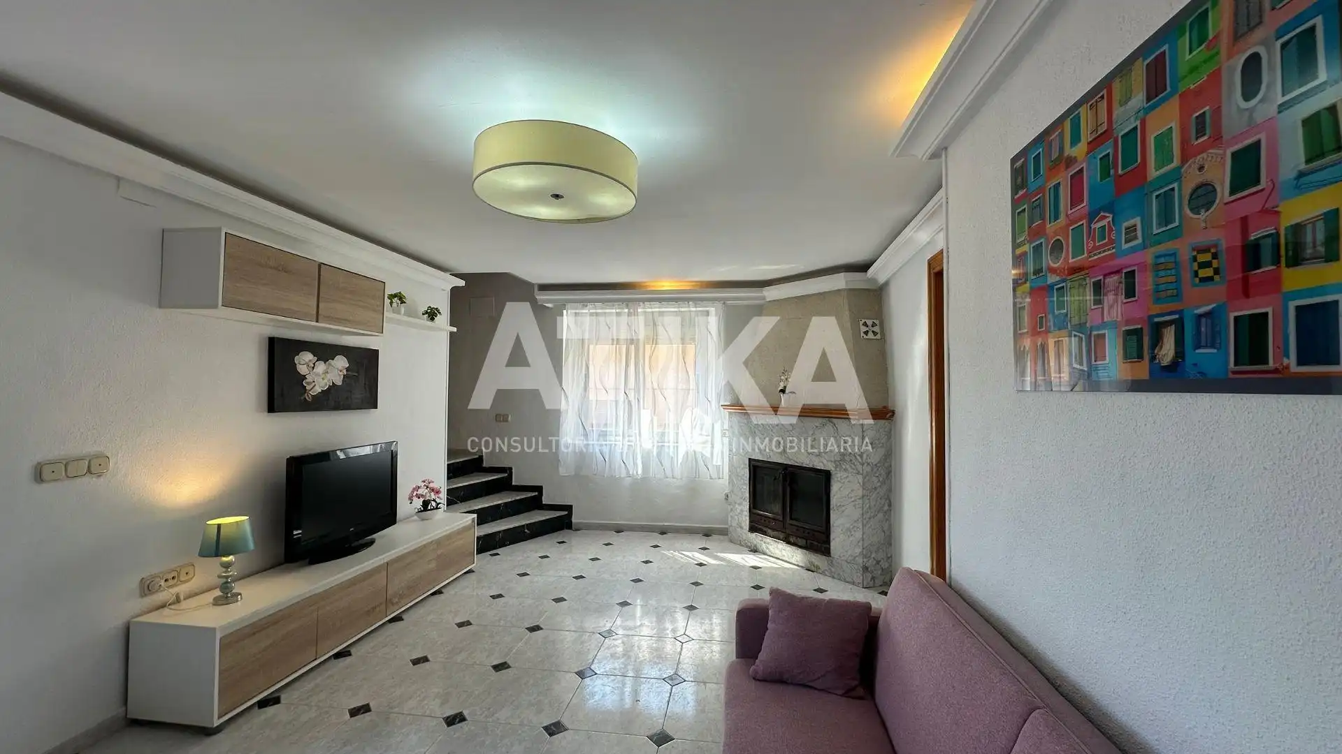 Sala de estar de Casa o chalet en venta en Banyeres de Mariola con Aire acondicionado, Calefacción y Terraza