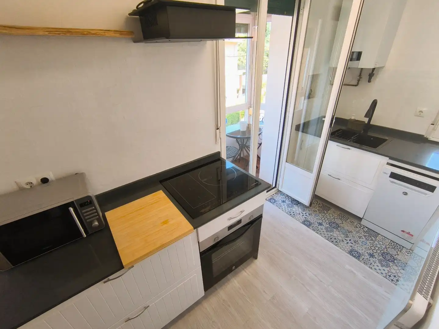 Küche von Wohnung zur Miete in Palencia mit Heizung, Parkett und Terrasse