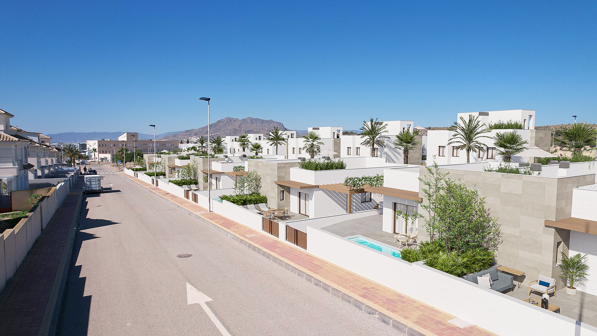 Exterior view of House or chalet for sale in Mazarrón  with Air Conditioner, Private garden and Terrace