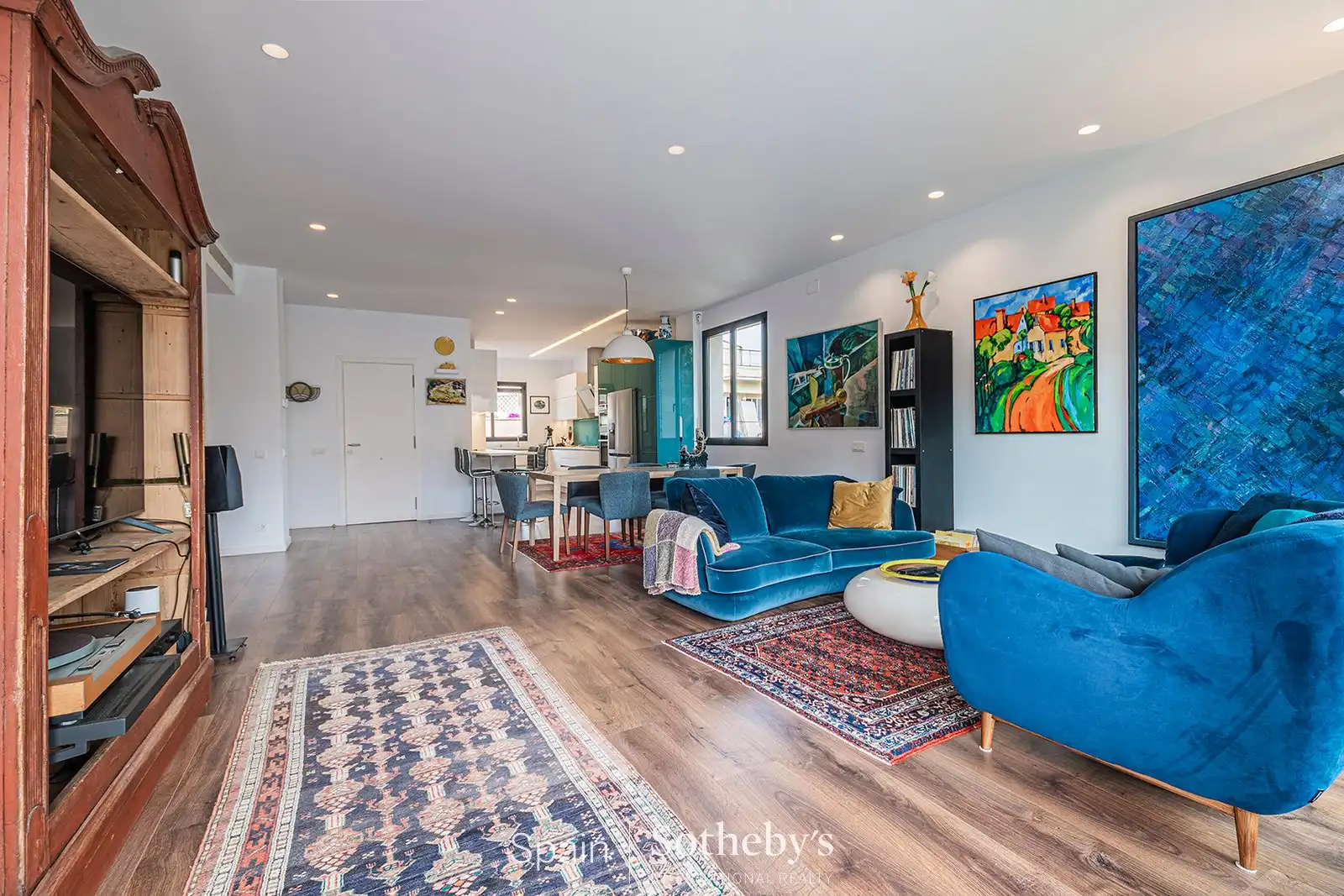 Sala de estar de Ático en venta en Sant Just Desvern con Aire acondicionado, Terraza y Trastero