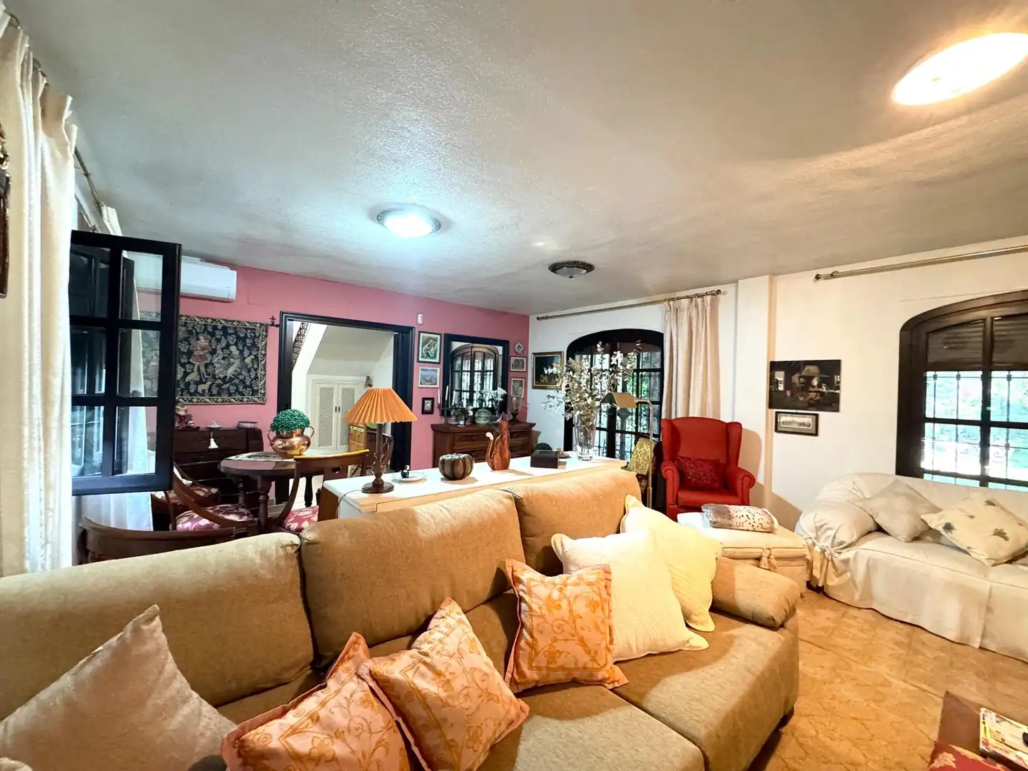 Living room of Houses for sale in Mutxamel  with Air Conditioner, Private garden and Terrace