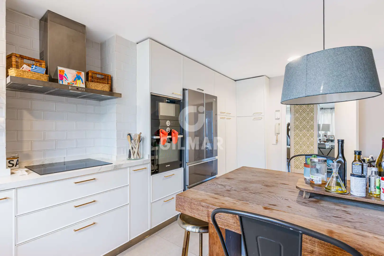 Kitchen of Flat for sale in Madrid  with Heating, Private garden and Swimming Pool