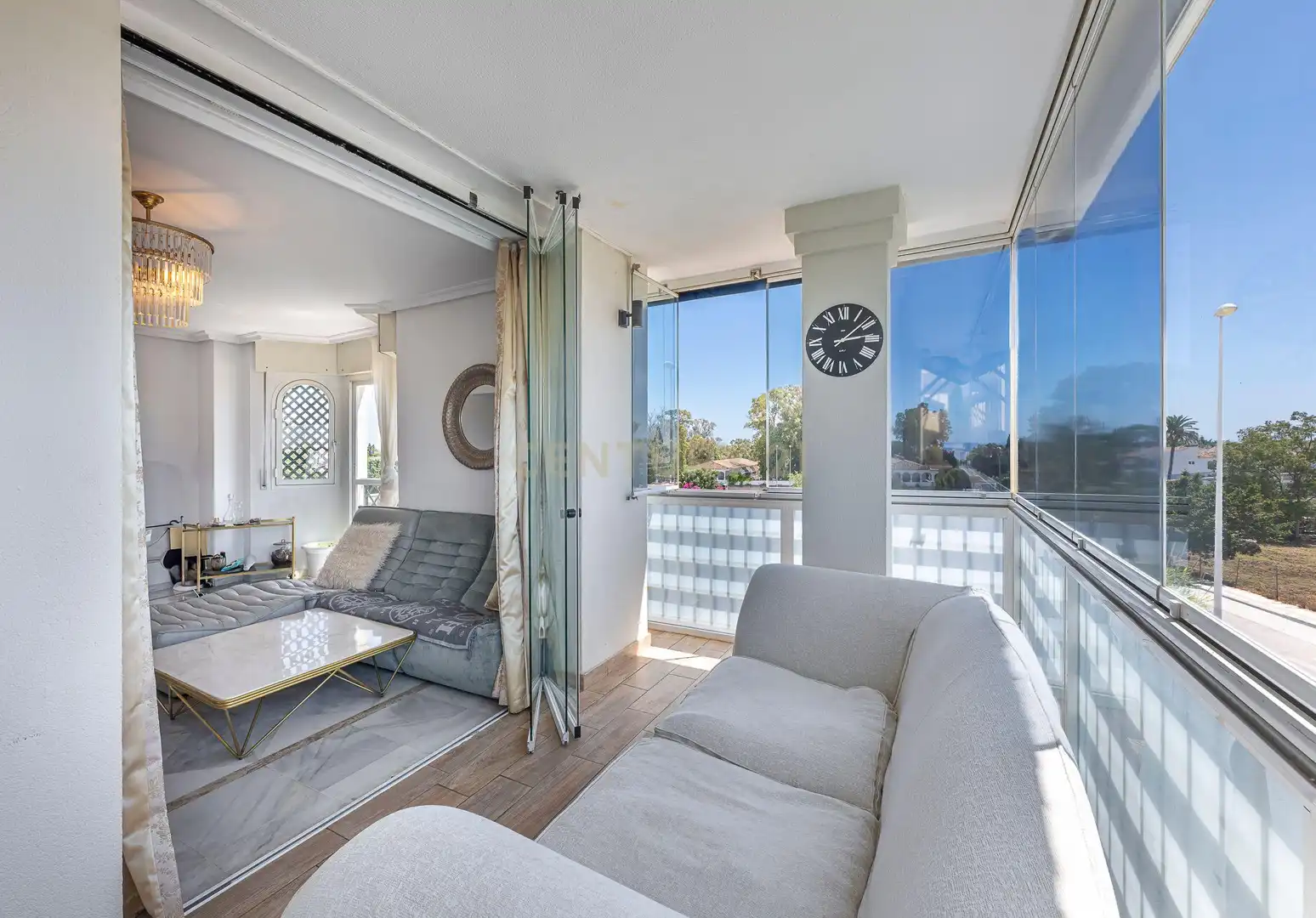 Terraza de Apartamento en venta en Marbella con Aire acondicionado, Trastero y Lavadora
