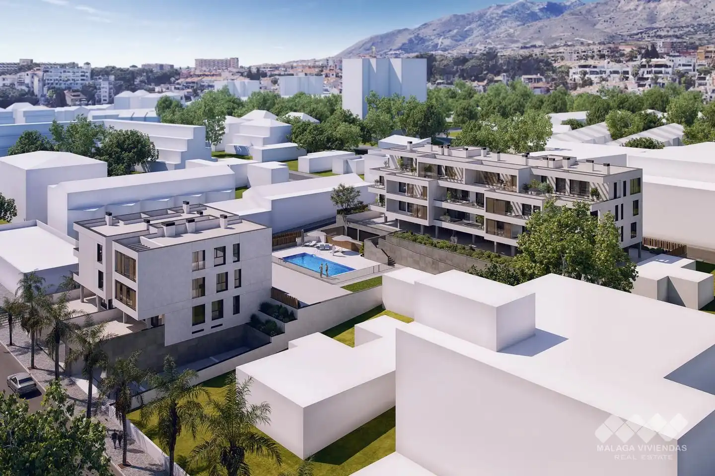 Vista exterior de Piso en venta en Torremolinos con Terraza y Piscina comunitaria
