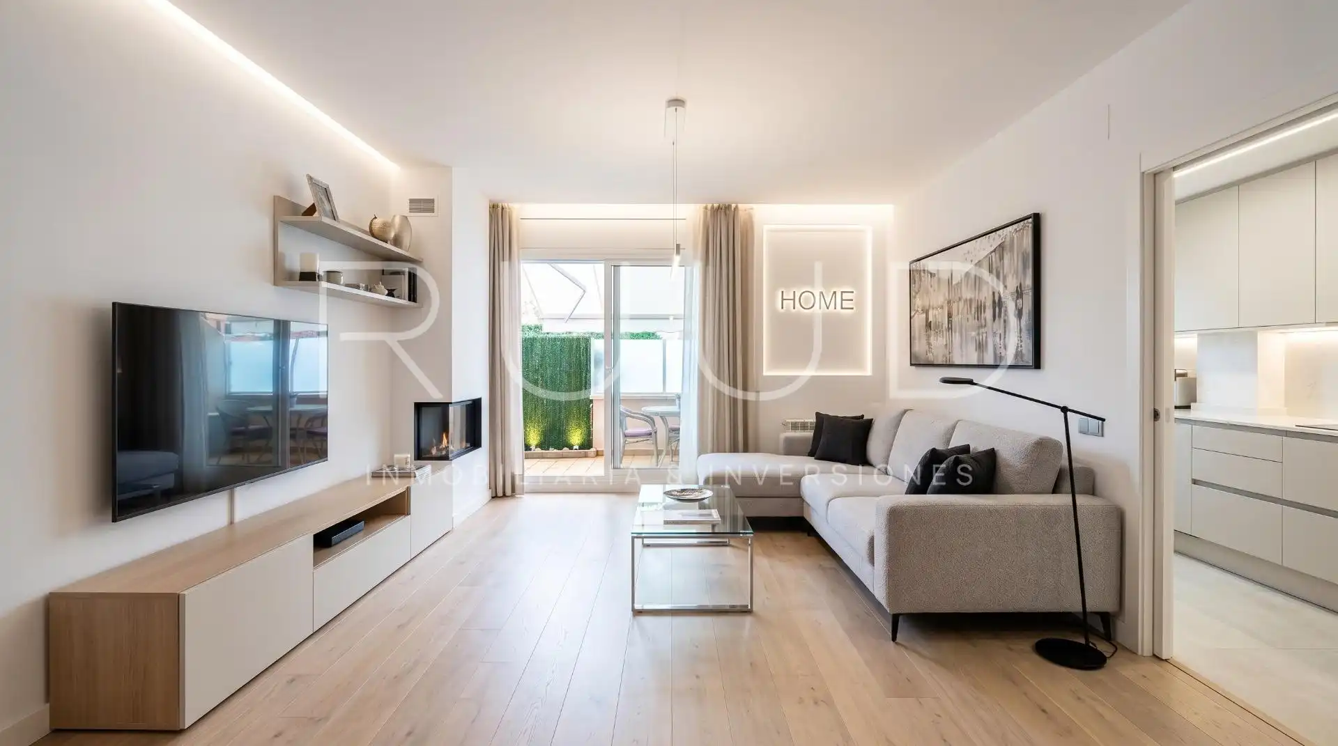 Living room of Flat for sale in Castelldefels  with Air Conditioner, Heating and Private garden
