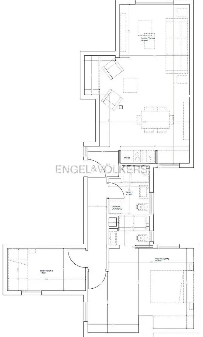 Flat for sale in Madrid  with Air Conditioner, Heating and Furnished