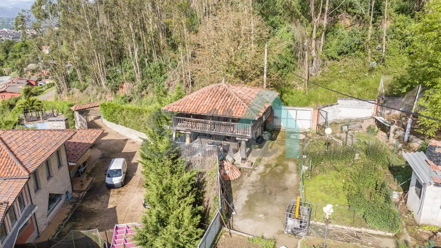 Vista exterior de Casa o chalet en venta en Oviedo  con Calefacción, Jardín privado y Parquet