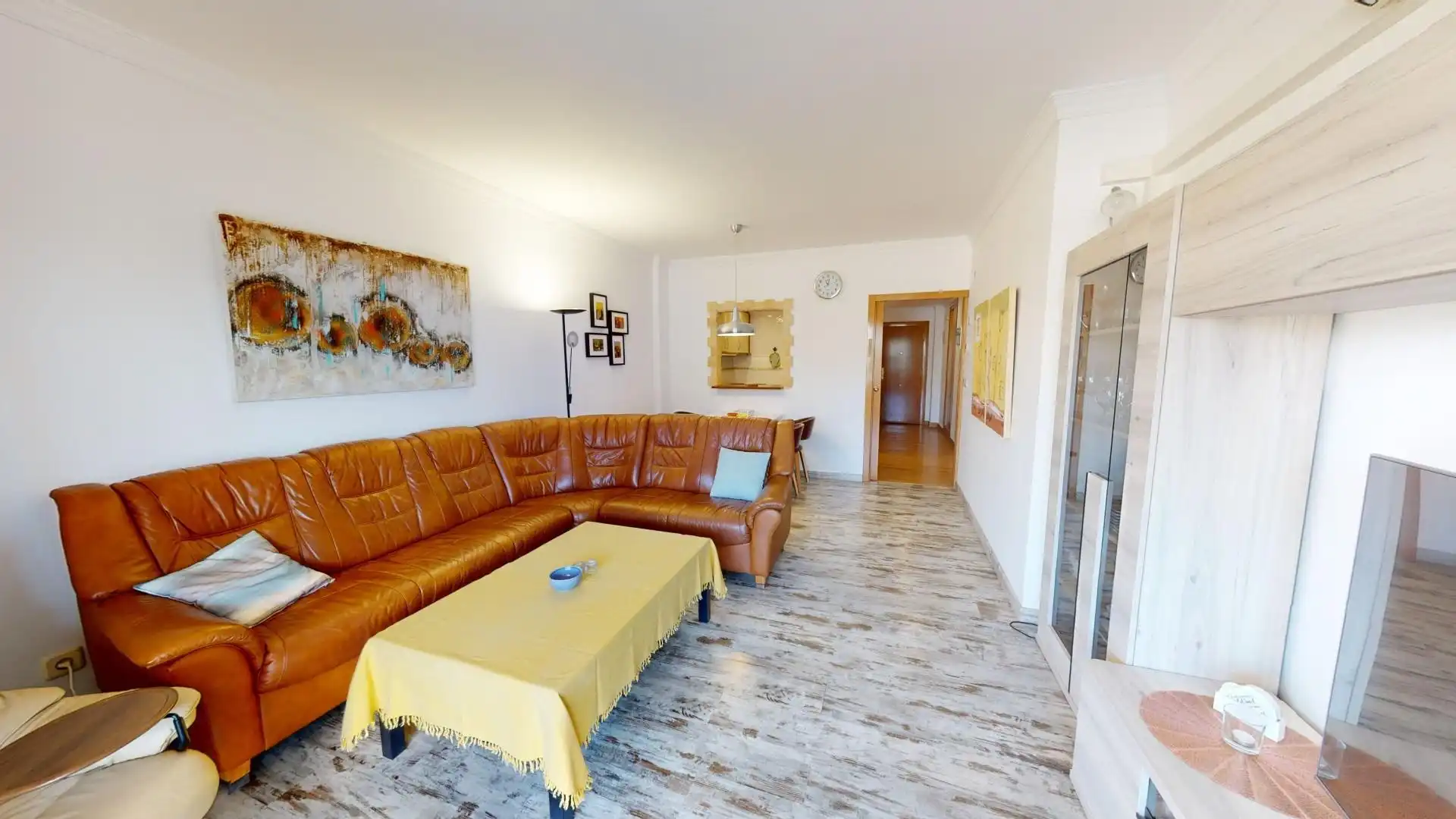 Wohnzimmer von Wohnungen zum Verkauf in L'Alfàs del Pi mit Klimaanlage, Privatgarten und Terrasse