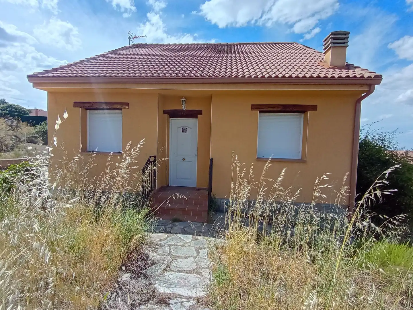 Exterior view of Houses for sale in Zarzuela del Monte  with Heating, Private garden and Terrace