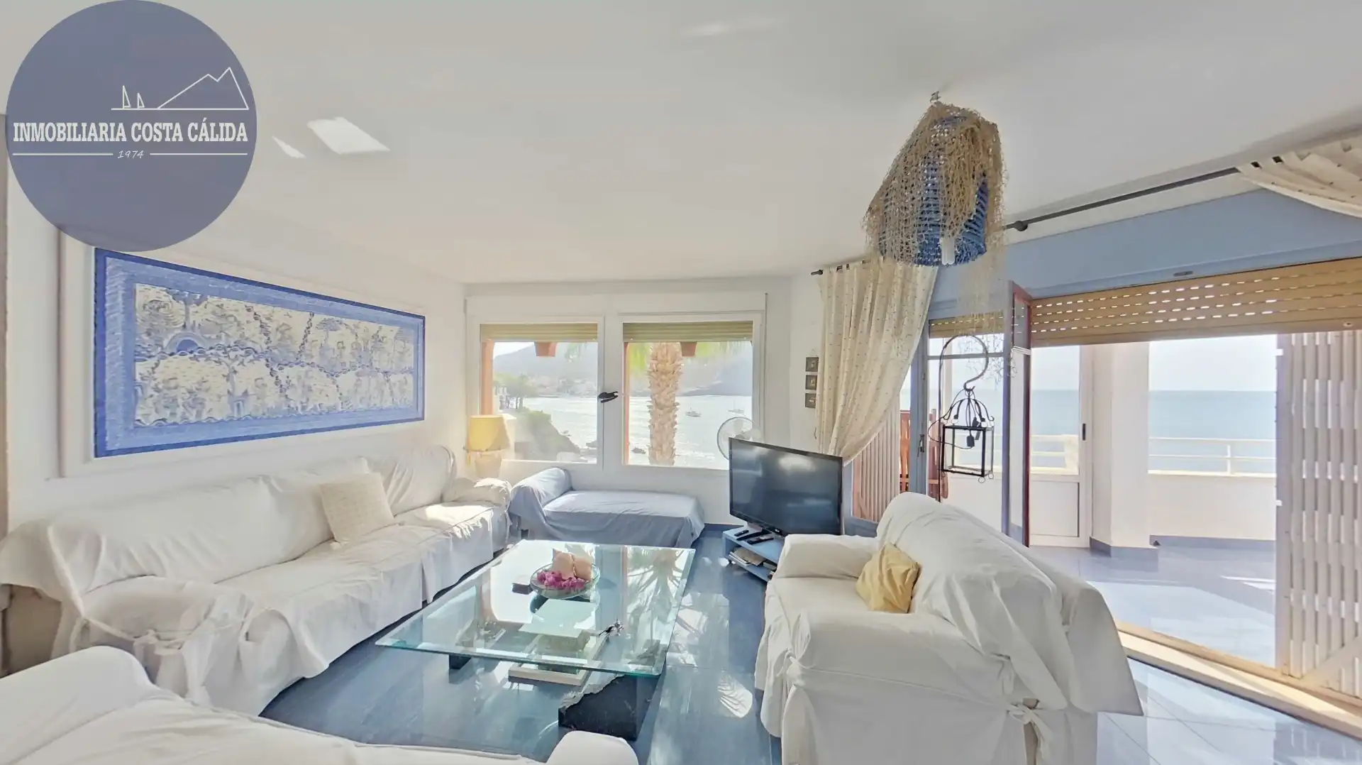 Sala de estar de Casa adosada en venta en Águilas con Terraza, Trastero y Balcón