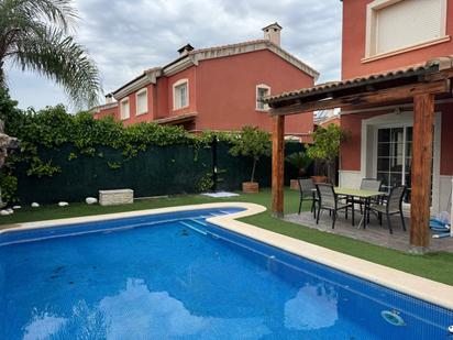 Swimming pool of Single-family semi-detached for sale in La Pobla de Vallbona  with Private garden, Terrace and Swimming Pool