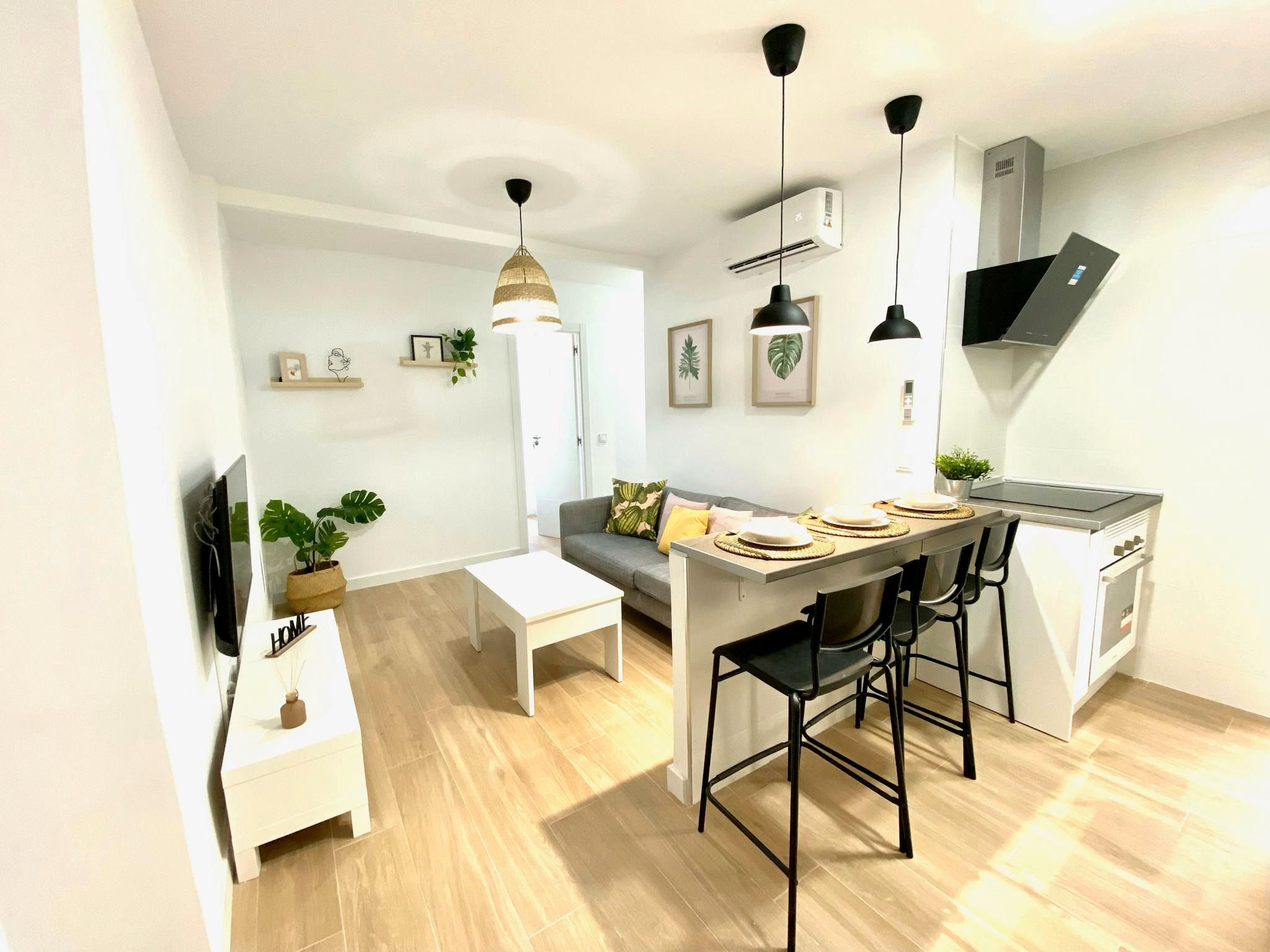 Living room of Flat to share in Getafe  with Air Conditioner, Heating and Furnished
