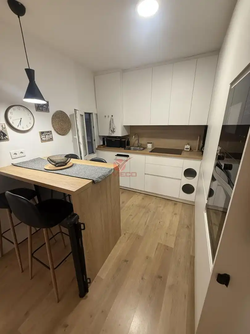 Kitchen of Flat for sale in Cuenca  with Heating, Terrace and Furnished