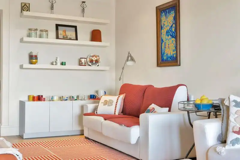 Wohnzimmer von Dachboden zur Miete in Marbella mit Klimaanlage, Terrasse und Schwimmbad
