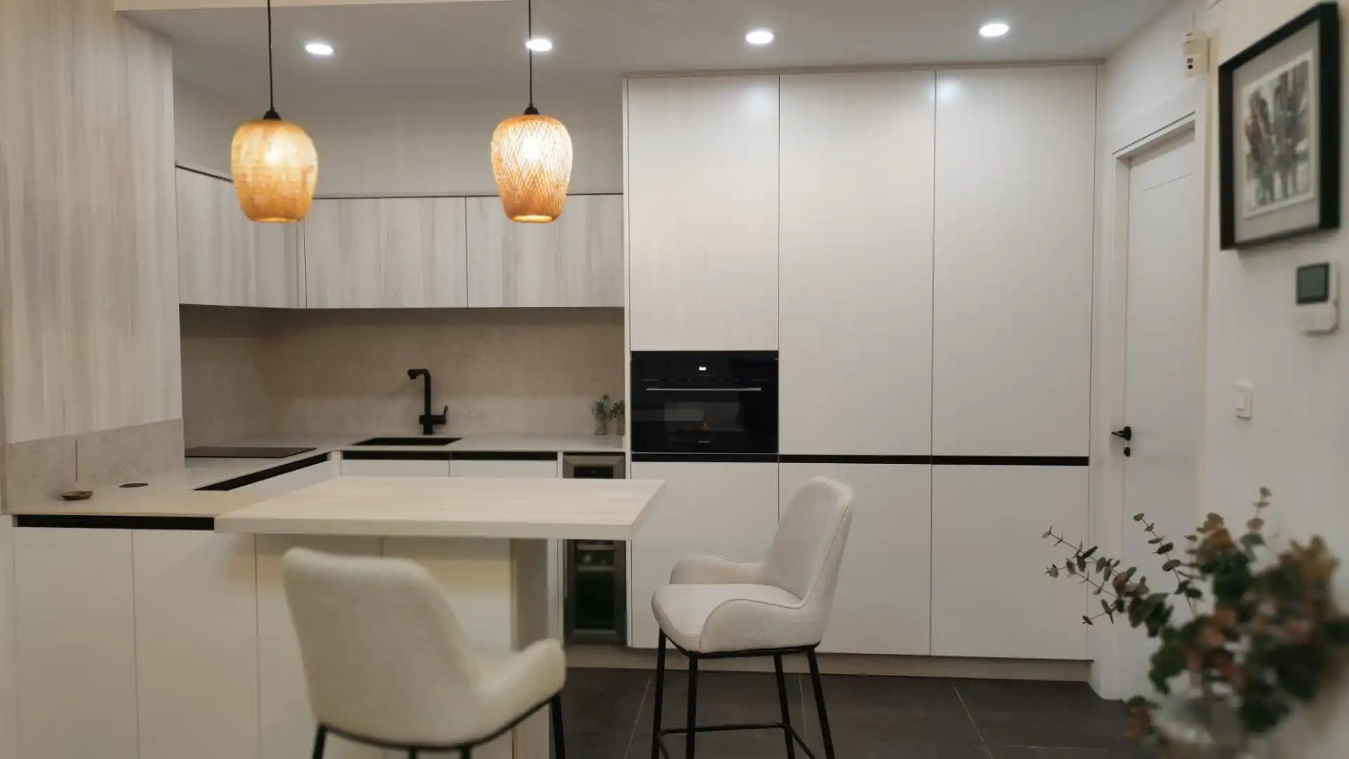 Cocina de Apartamento de alquiler en A Coruña Capital  con Calefacción y Amueblado