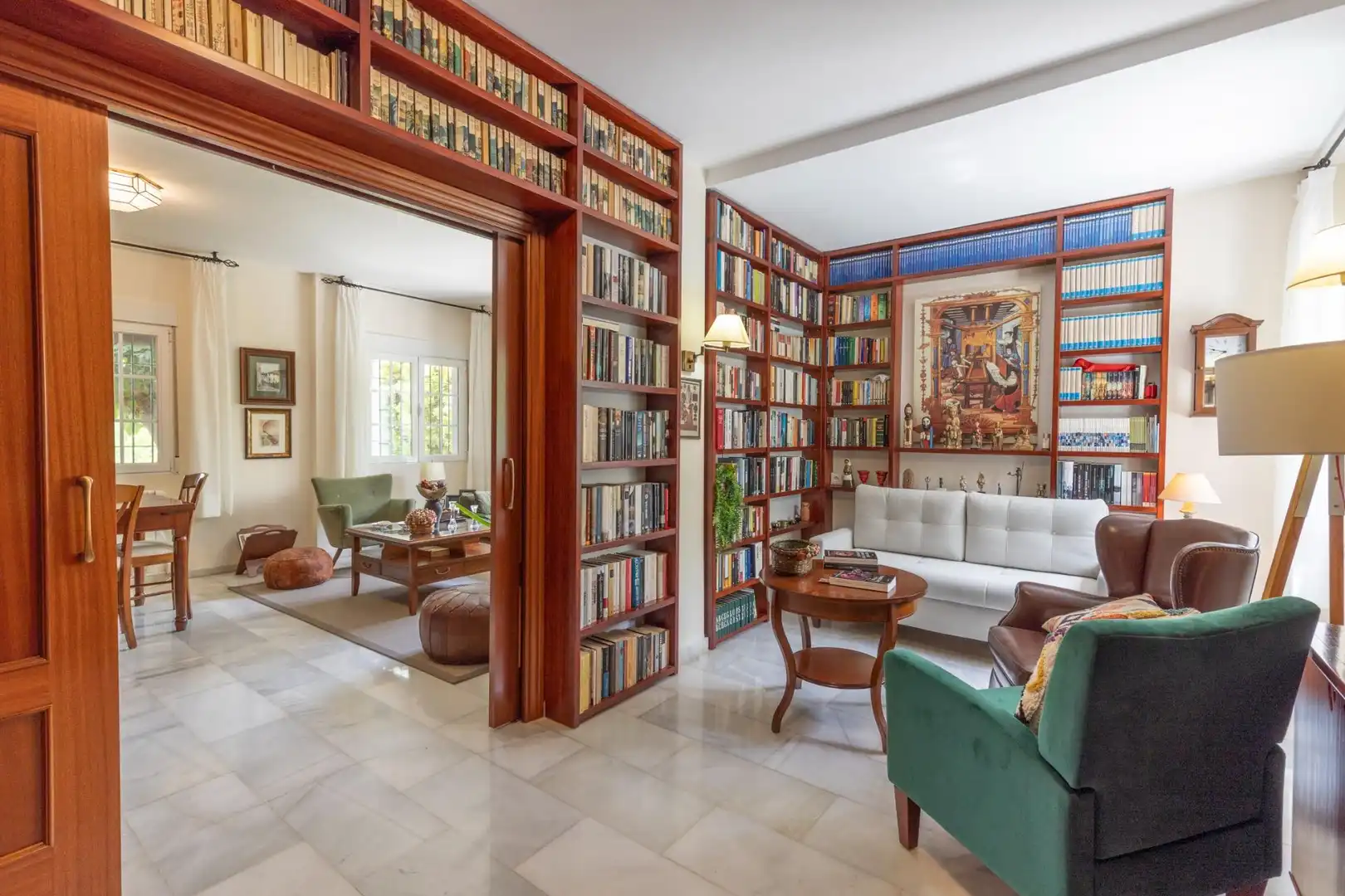 Sala d'estar de Casa adosada en venda en La Zubia amb Aire condicionat, Calefacció i Jardí privat