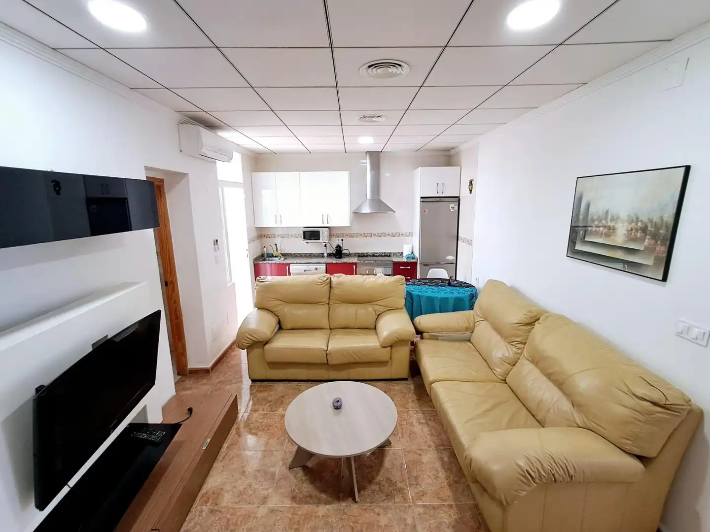 Sala de estar de Piso en venta en Águilas con Aire acondicionado, Calefacción y Amueblado