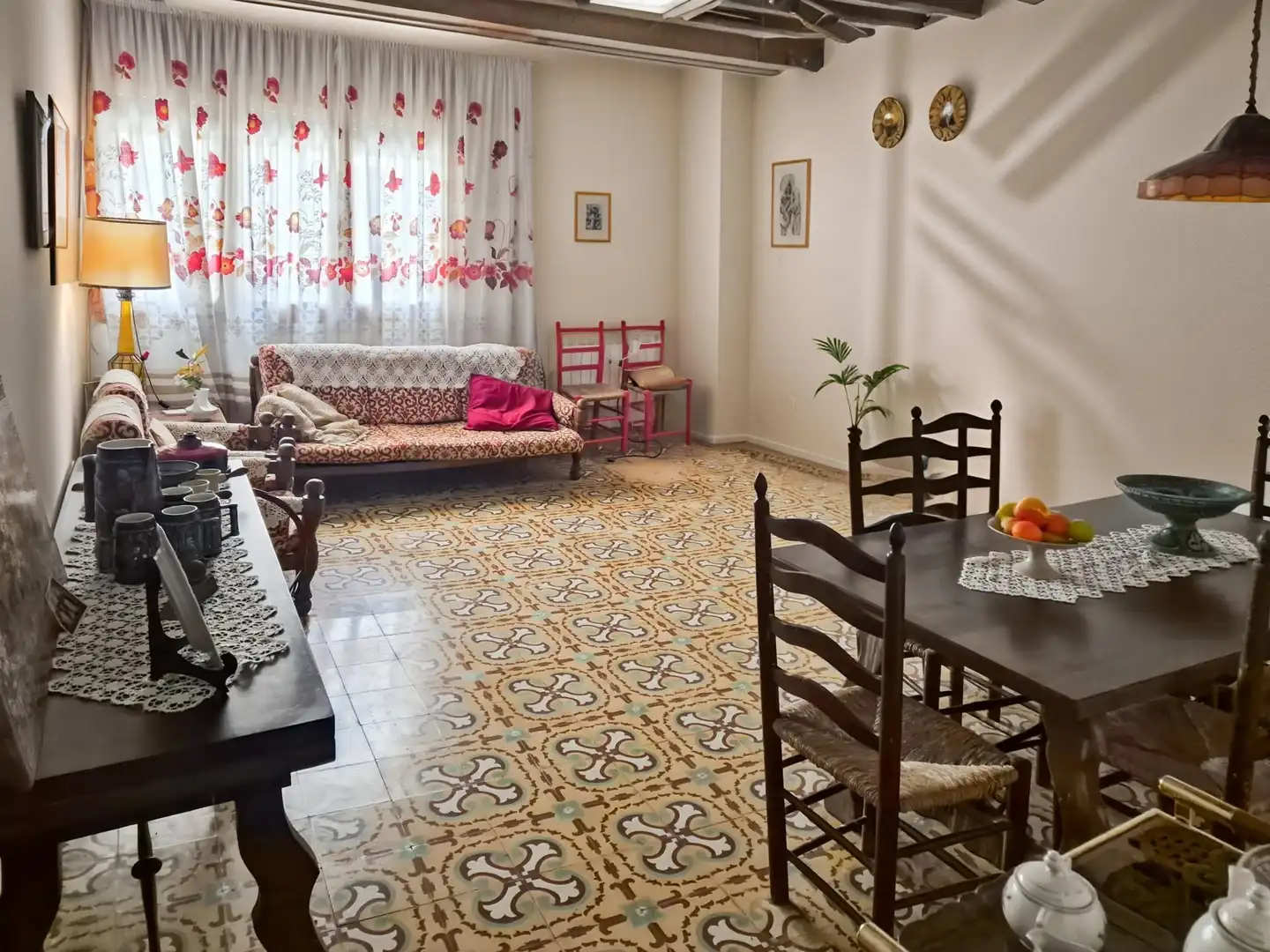 Sala d'estar de Finca rústica en venda en Sant Mateu amb Calefacció