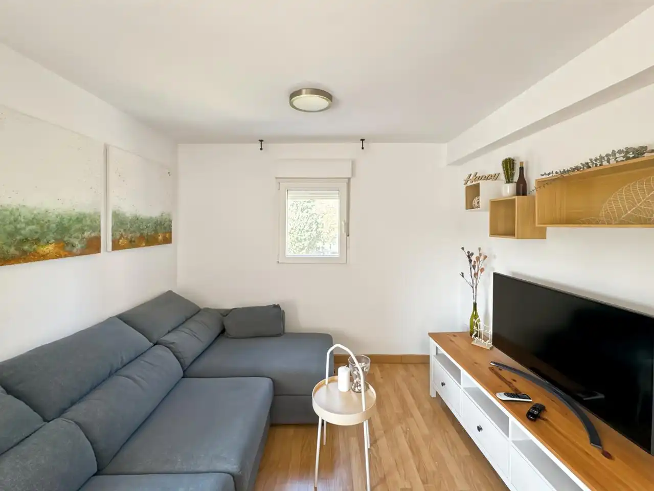 Living room of Flat for rent in Madrid  with Air Conditioner, Heating and Terrace