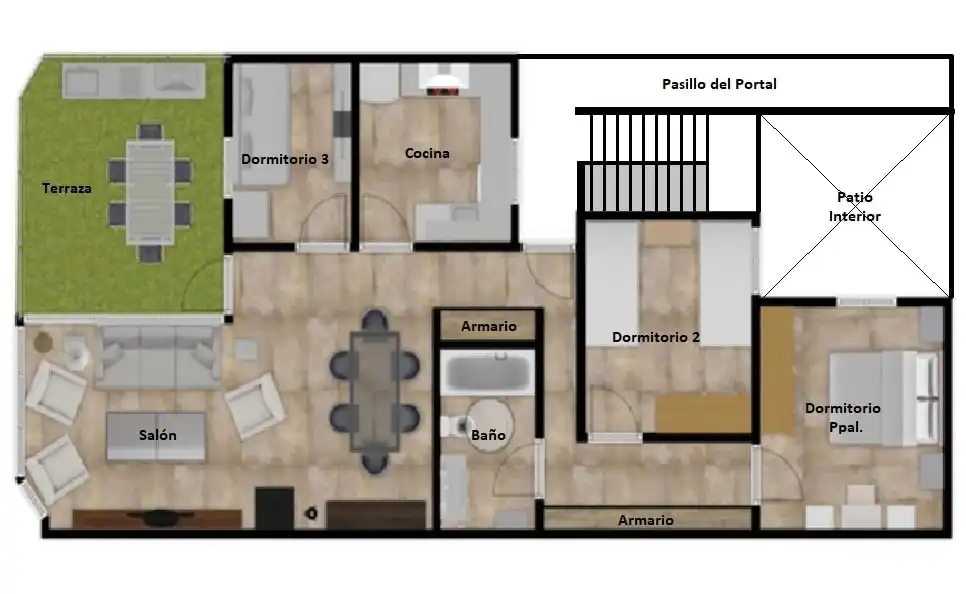 Attico con terrazza in vendita a Calle Sargo, imagen 9