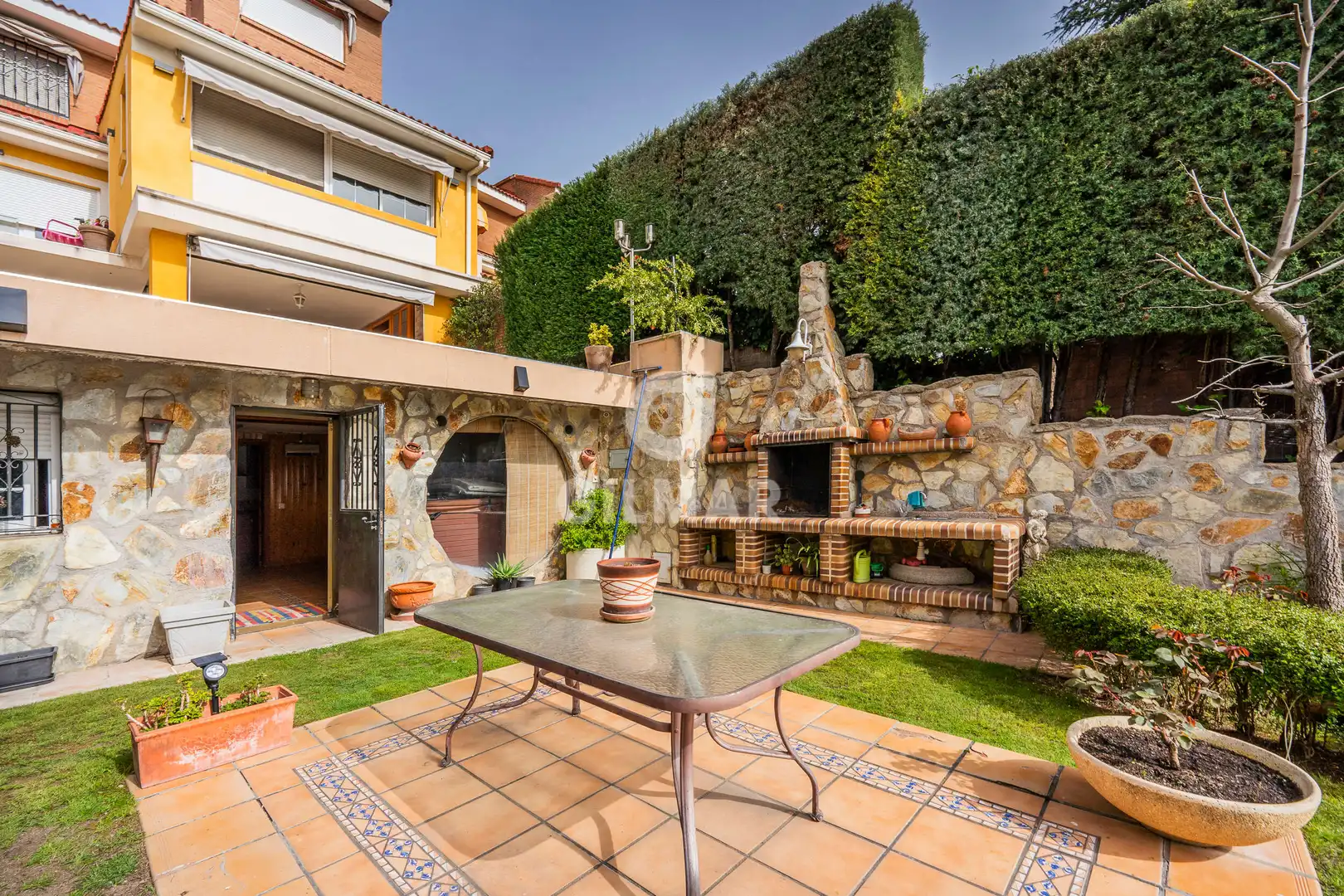 Jardí de Casa adosada en venda en Madrid amb Calefacció, Jardí privat i Piscina