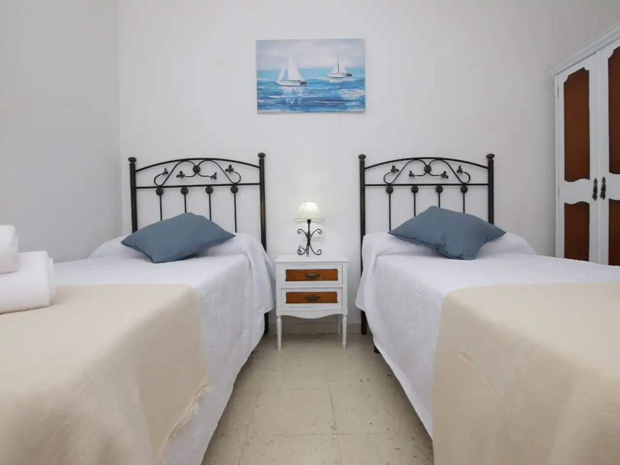 Schlafzimmer von Wohnung zur Miete in Rincón de la Victoria mit Klimaanlage, Terrasse und Balkon