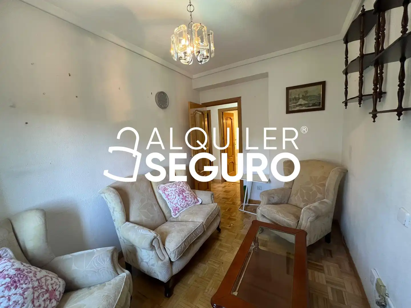 Sala de estar de Piso de alquiler en Madrid con Calefacción y Amueblado