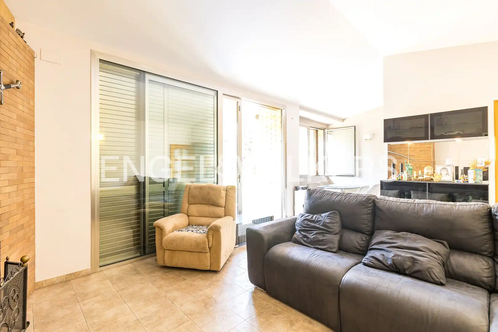 Wohnzimmer von Haus oder Chalet zur Miete in Cunit mit Klimaanlage, Heizung und Privatgarten