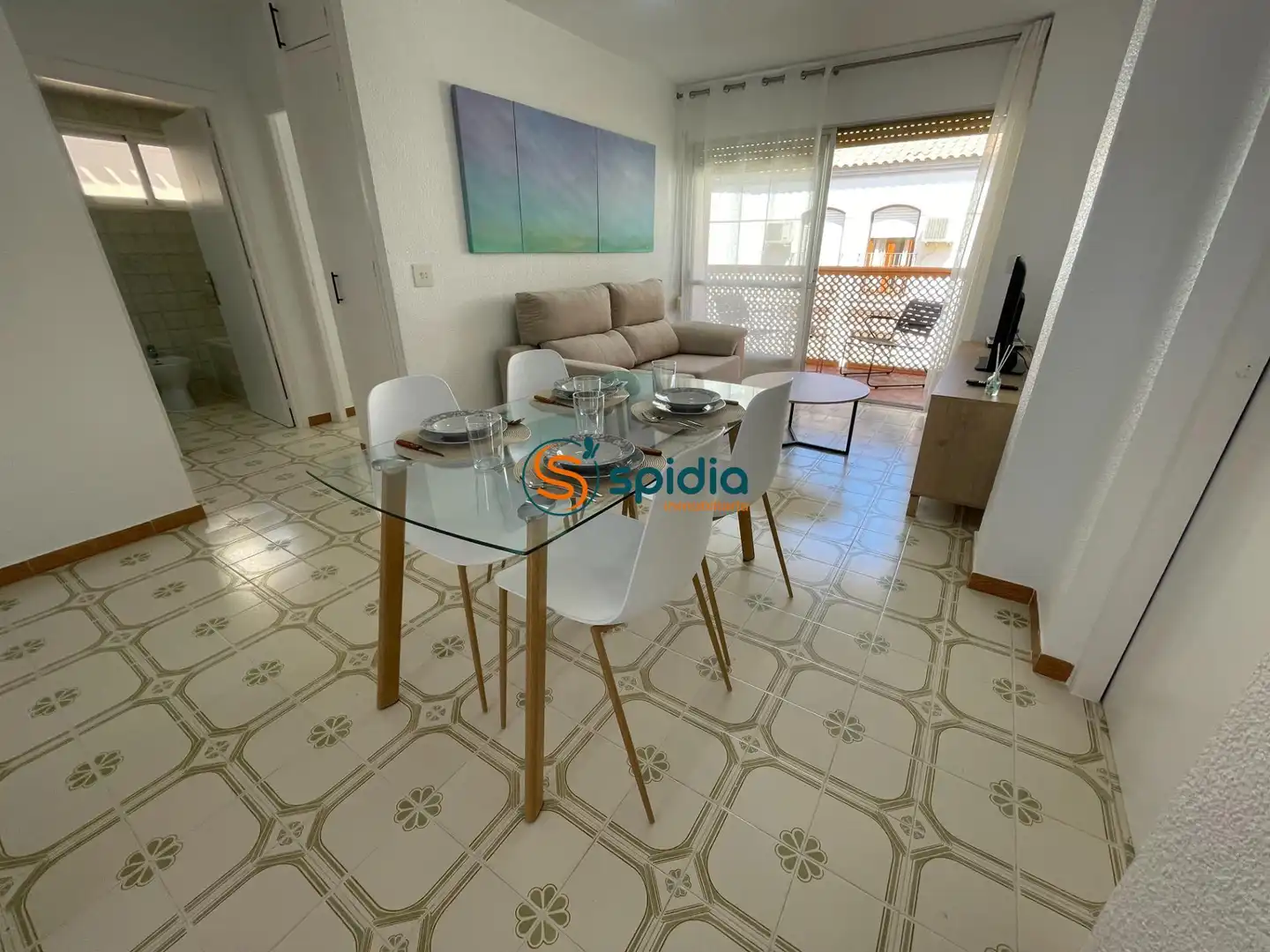 Comedor de Apartamento de alquiler en Águilas con Balcón