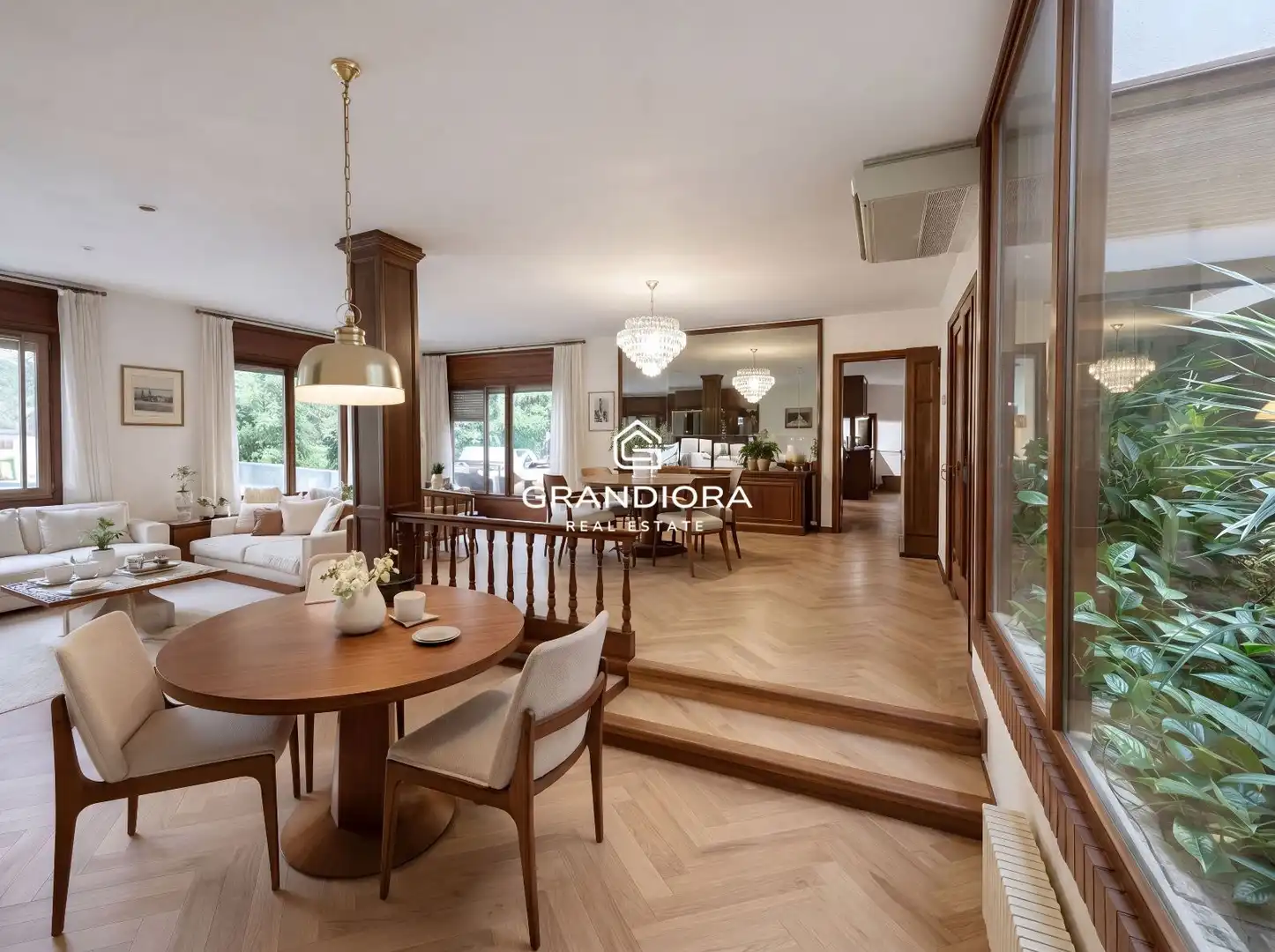 Sala d'estar de Casa o xalet en venda en Cerdanyola del Vallès amb Aire condicionat i Piscina