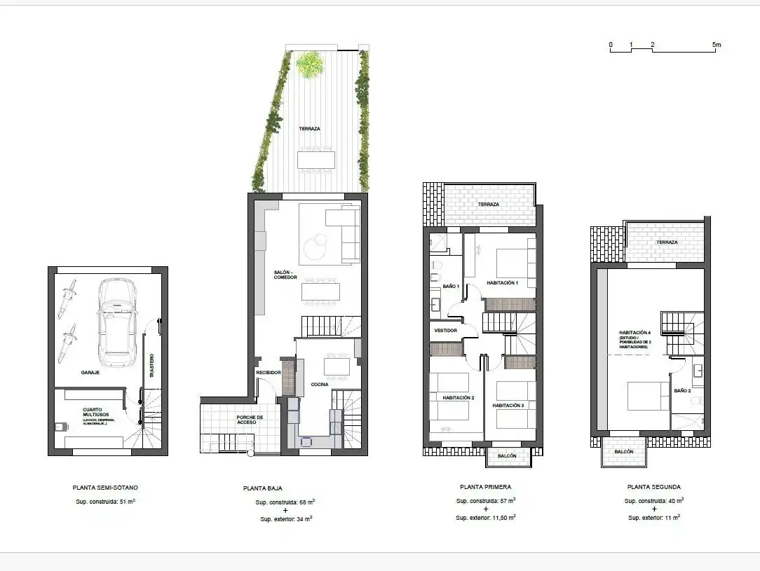Einfamilien-Reihenhaus zum Verkauf in Sitges mit Klimaanlage, Heizung und Privatgarten
