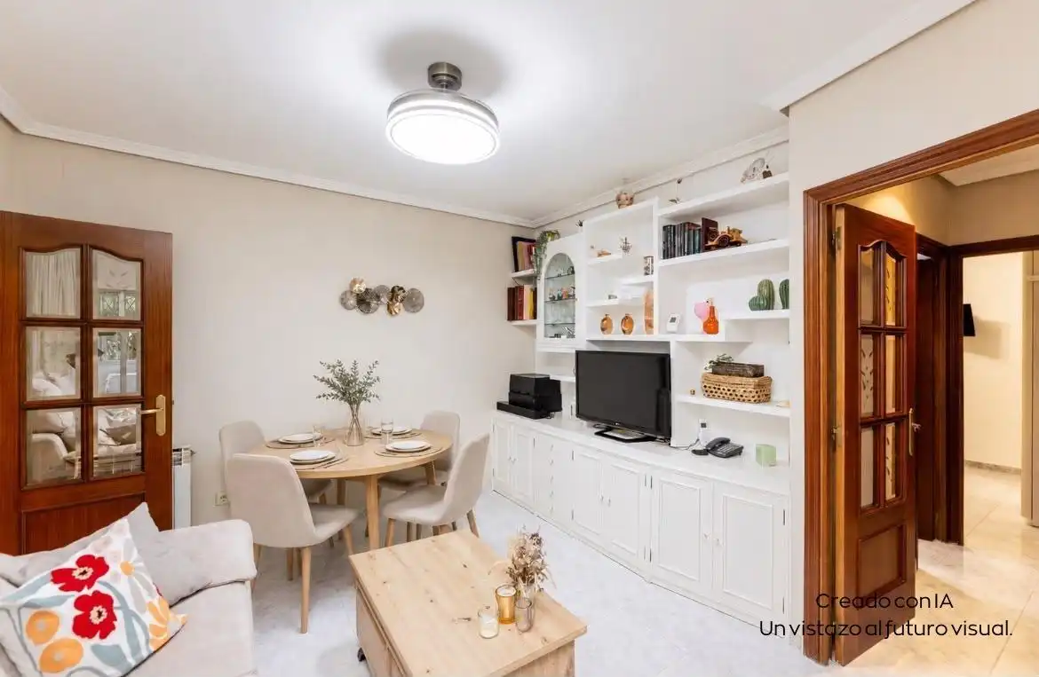 Sala d'estar de Pis en venda en Collado Villalba amb Calefacció, Jardí privat i Terrassa