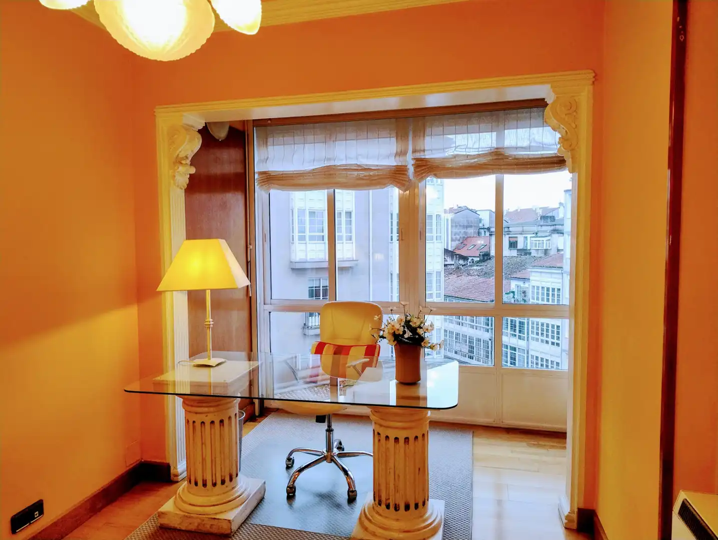 Bedroom of Flat for rent in Santiago de Compostela   with Heating, Furnished and Oven