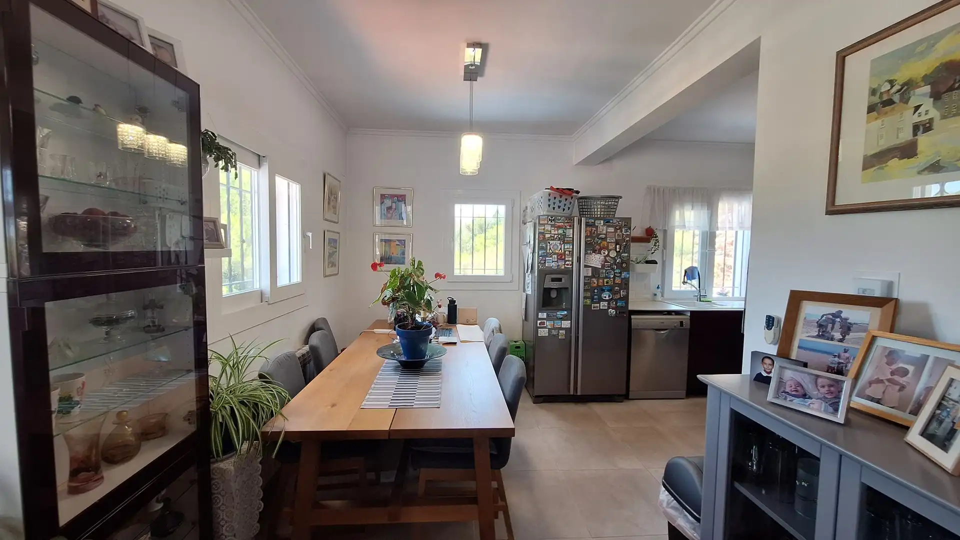 Dining room of Houses for sale in El Ràfol d'Almúnia  with Air Conditioner, Heating and Terrace