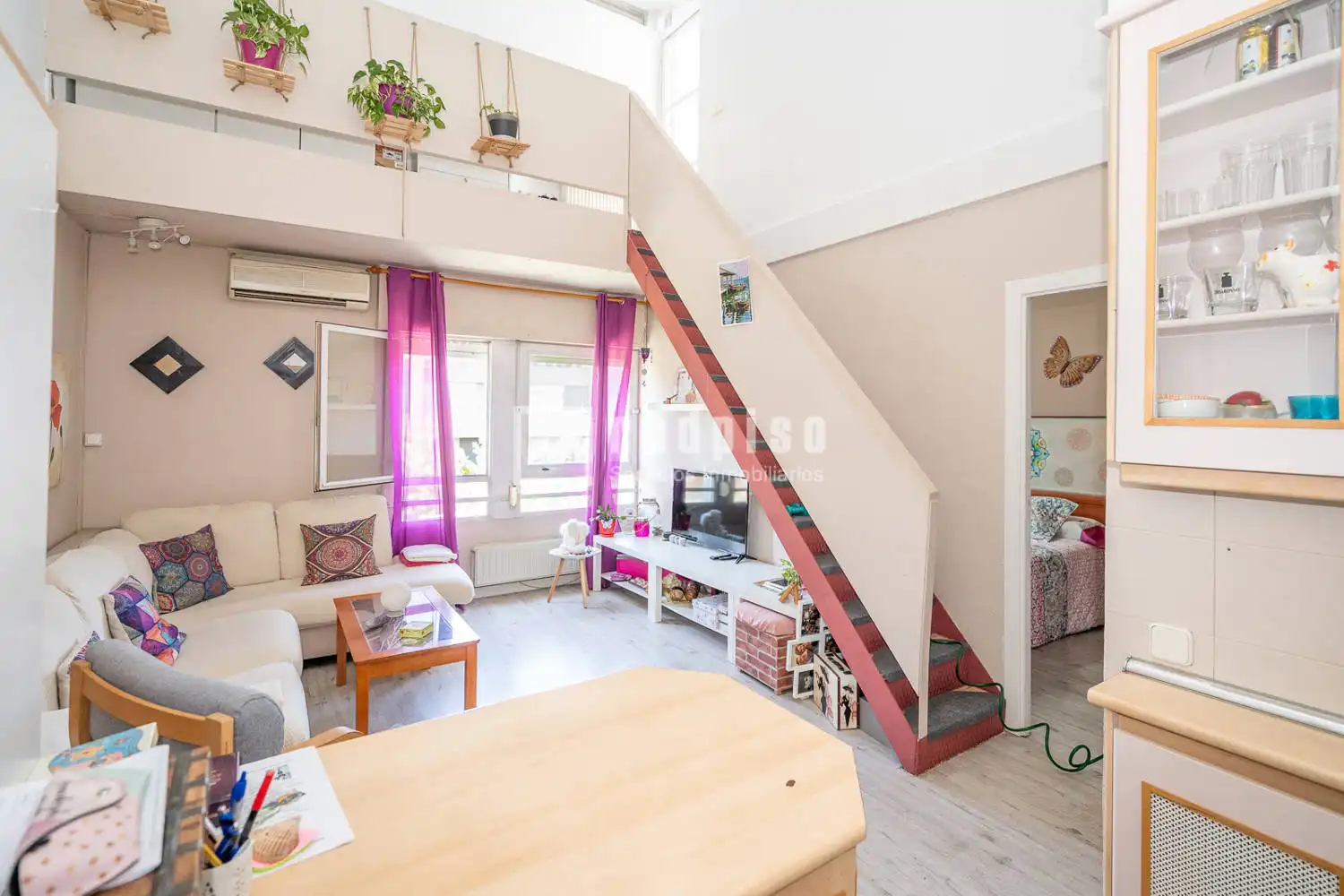 Sala de estar de Dúplex en venta en Móstoles con Aire acondicionado, Calefacción y Terraza