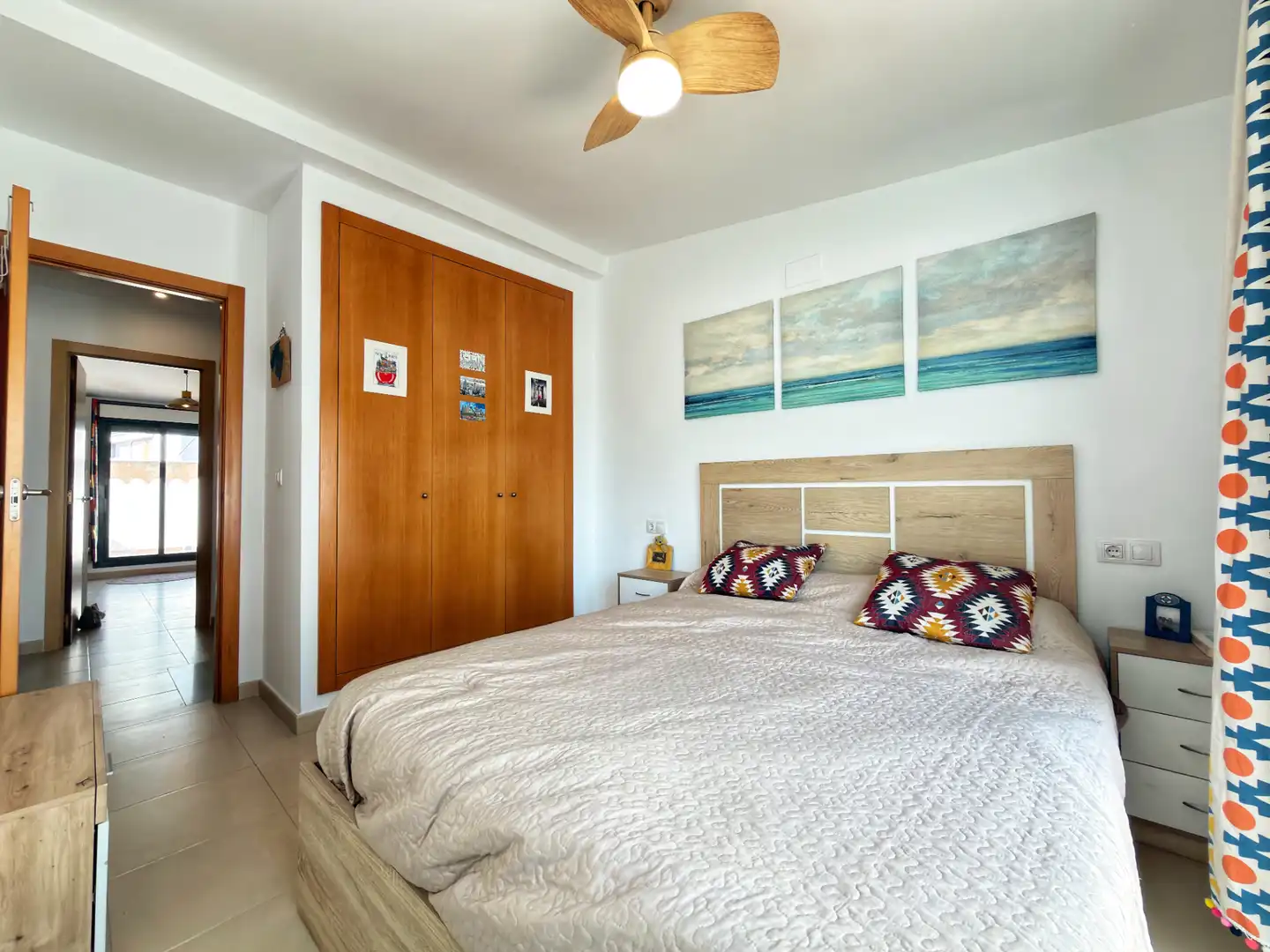 Schlafzimmer von Dachboden zum Verkauf in Castellón de la Plana / Castelló de la Plana mit Terrasse, Möbliert und Ofen