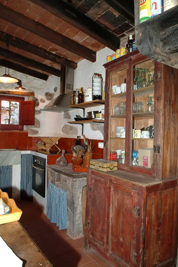 Cocina de Finca rústica en venta en Camprodon con Calefacción, Jardín privado y Terraza
