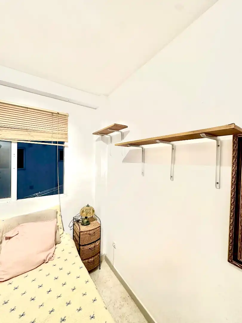 Schlafzimmer von Wohnung zur untervermieten in Málaga mit Möbliert, Ofen und Waschmaschine