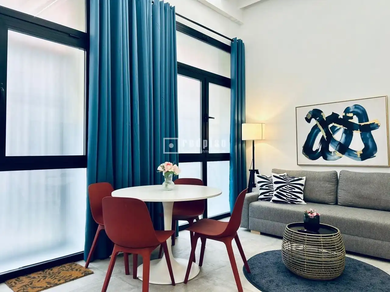 Sala de estar de Piso en venta en Madrid con Terraza, Amueblado y Alarma