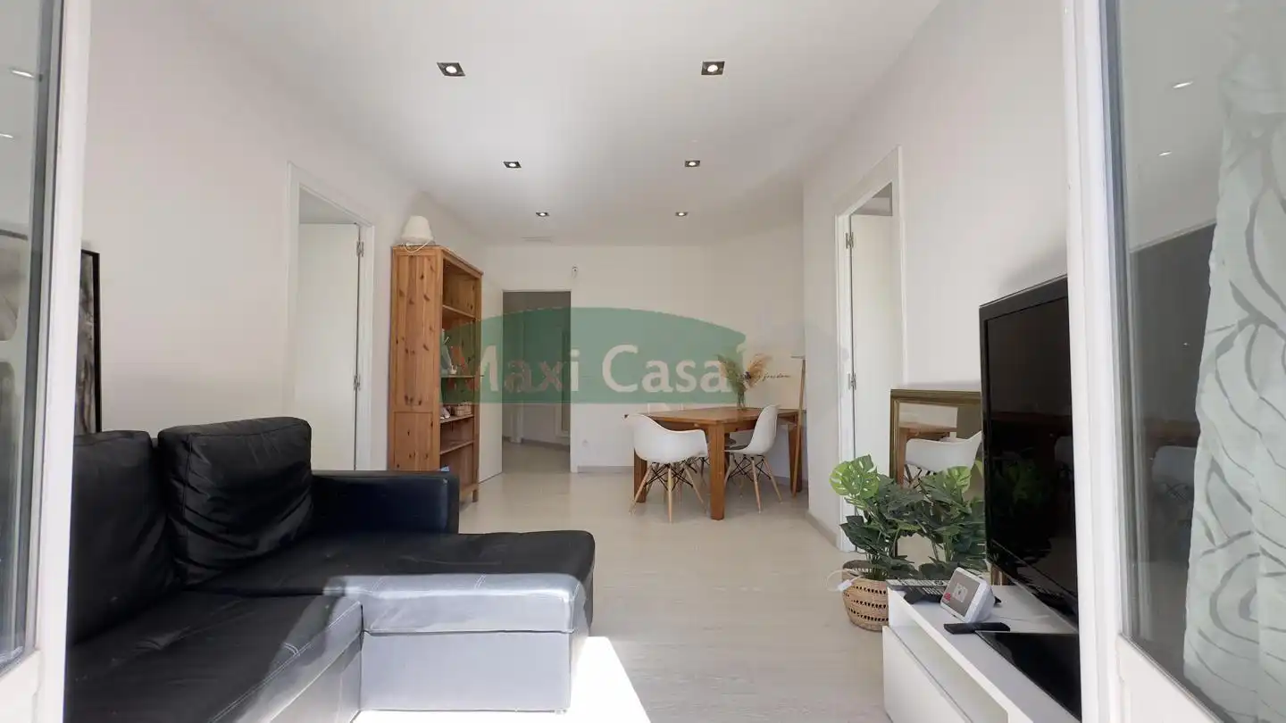 Sala d'estar de Pis en venda en Barcelona amb Aire condicionat, Parquet i Terrassa