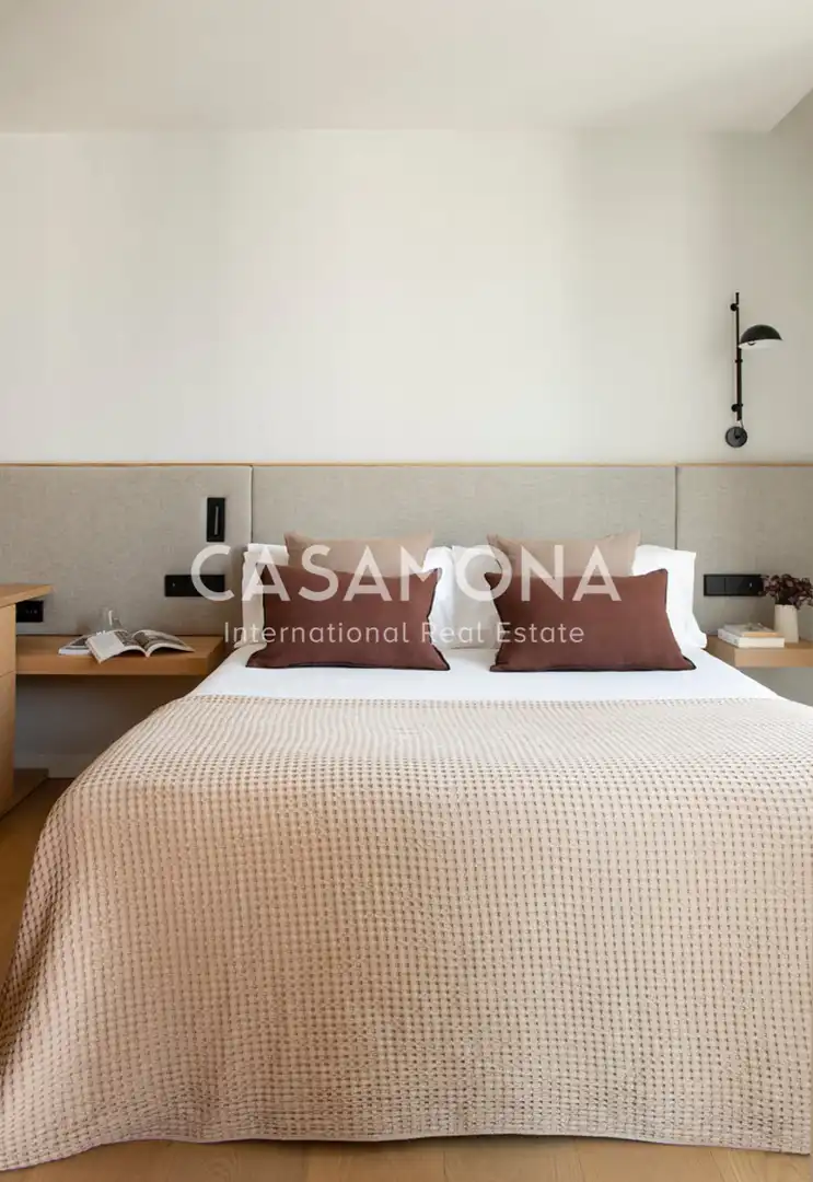 Dormitori de Apartament de lloguer en Barcelona amb Terrassa, Moblat i Internet